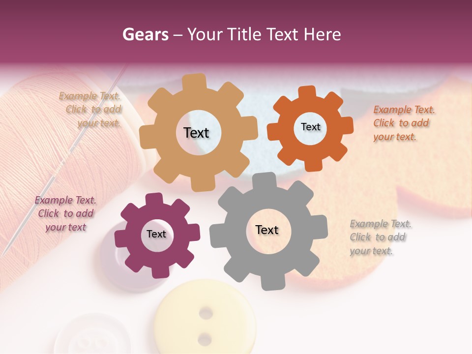 Textile Kit Sewing PowerPoint Template