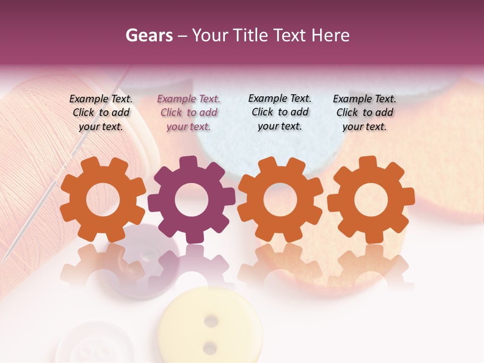 Textile Kit Sewing PowerPoint Template