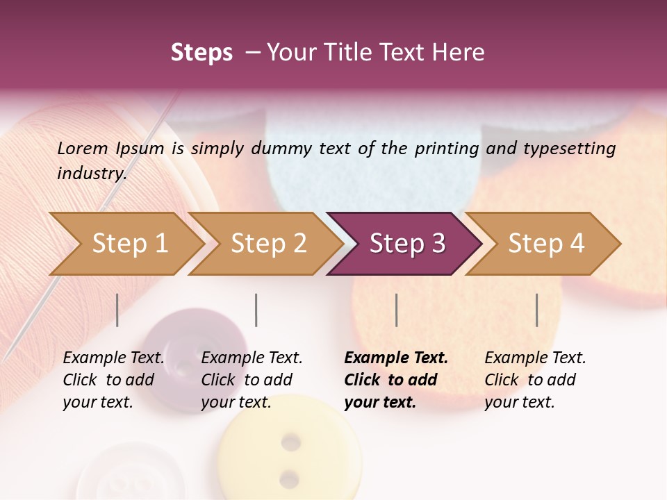 Textile Kit Sewing PowerPoint Template