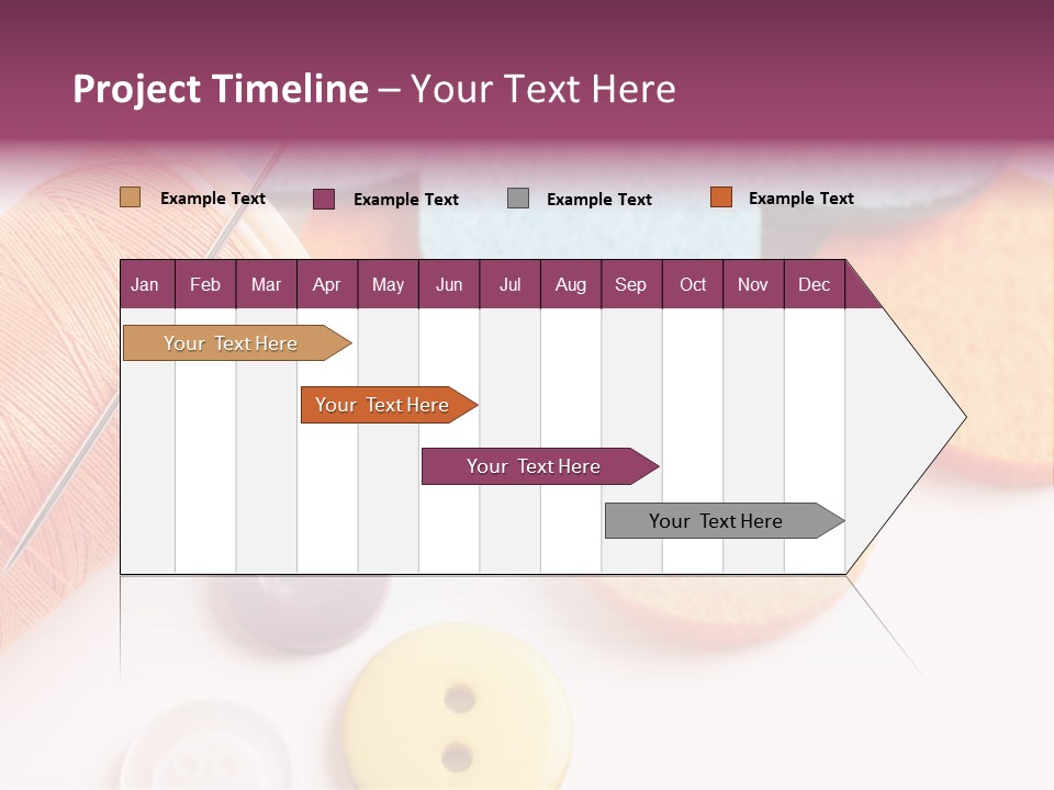 Textile Kit Sewing PowerPoint Template