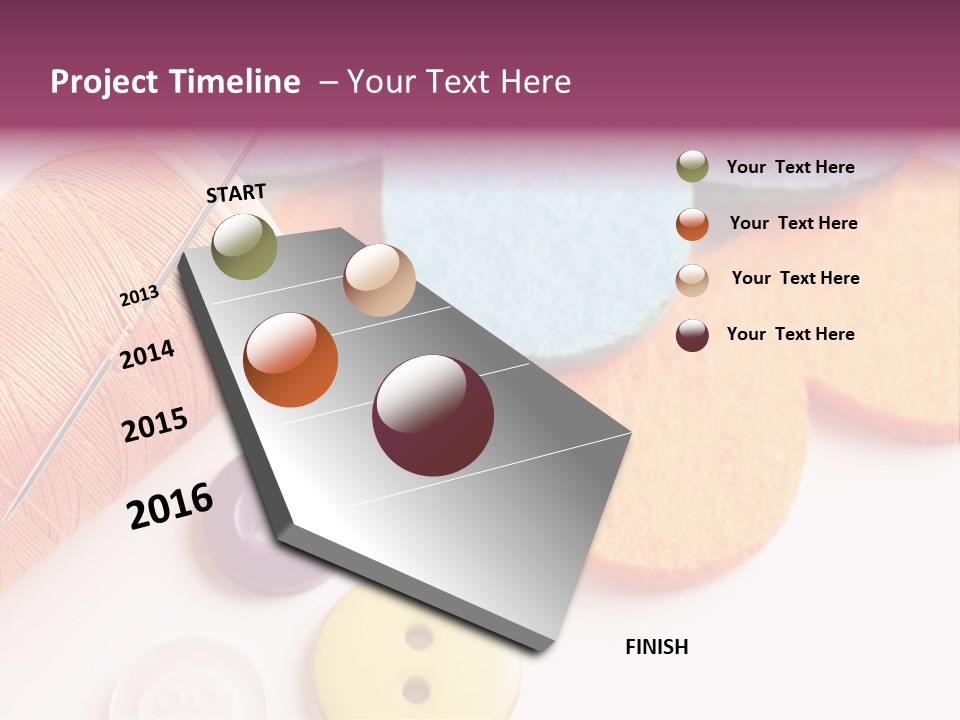 Textile Kit Sewing PowerPoint Template