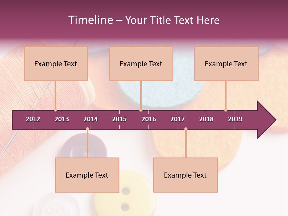 Textile Kit Sewing PowerPoint Template
