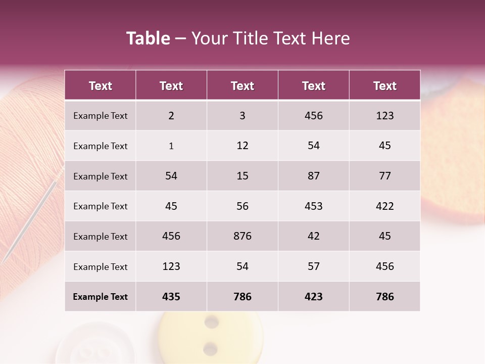 Textile Kit Sewing PowerPoint Template