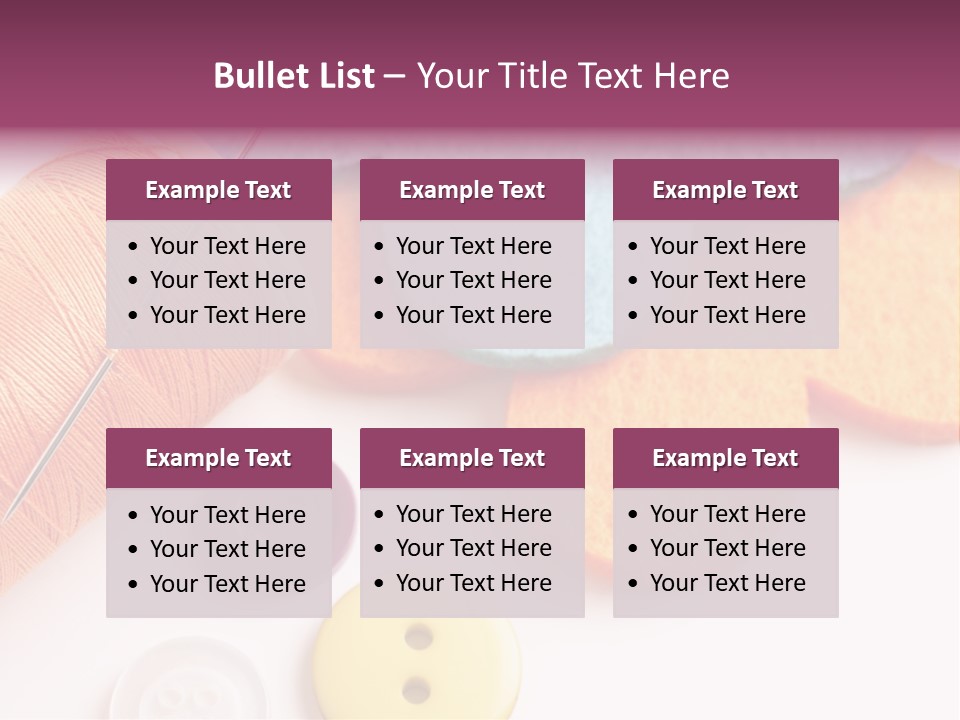 Textile Kit Sewing PowerPoint Template