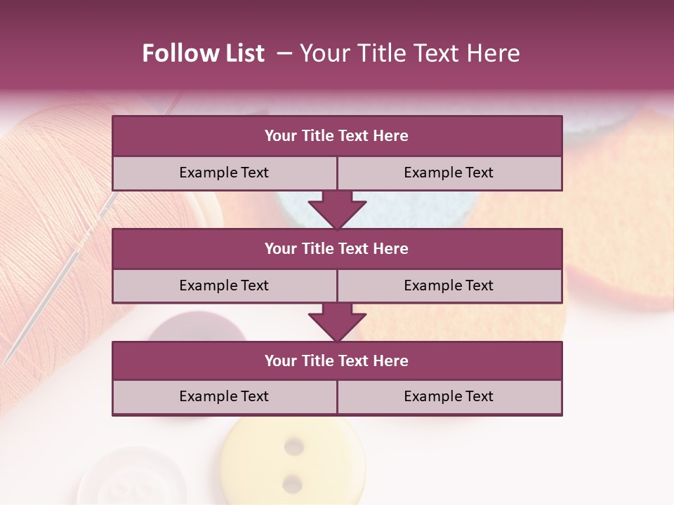 Textile Kit Sewing PowerPoint Template