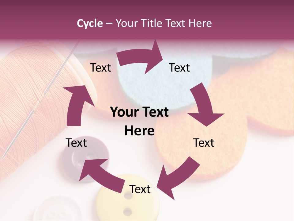 Textile Kit Sewing PowerPoint Template