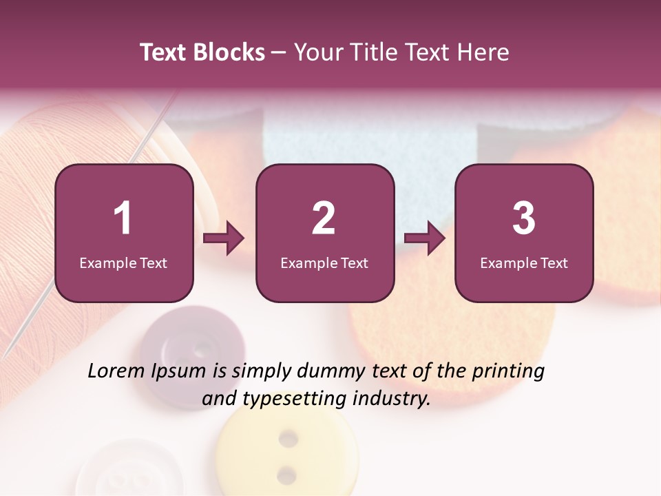 Textile Kit Sewing PowerPoint Template