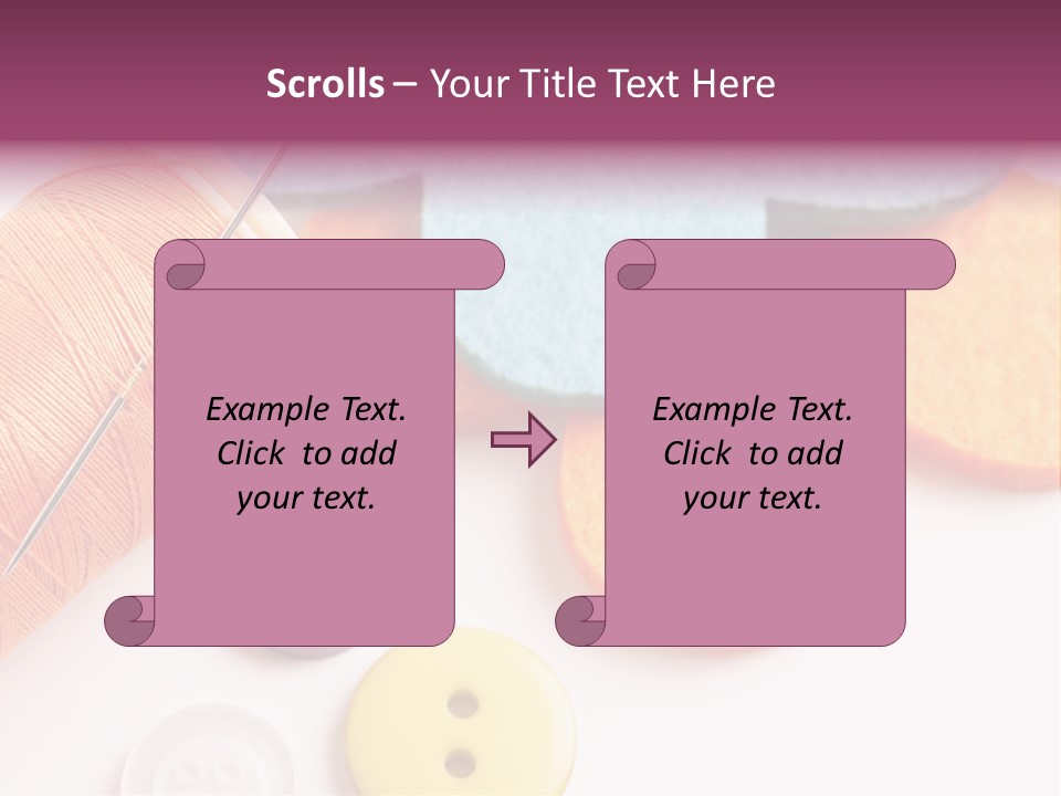 Textile Kit Sewing PowerPoint Template