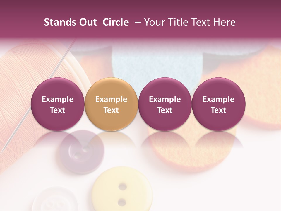 Textile Kit Sewing PowerPoint Template