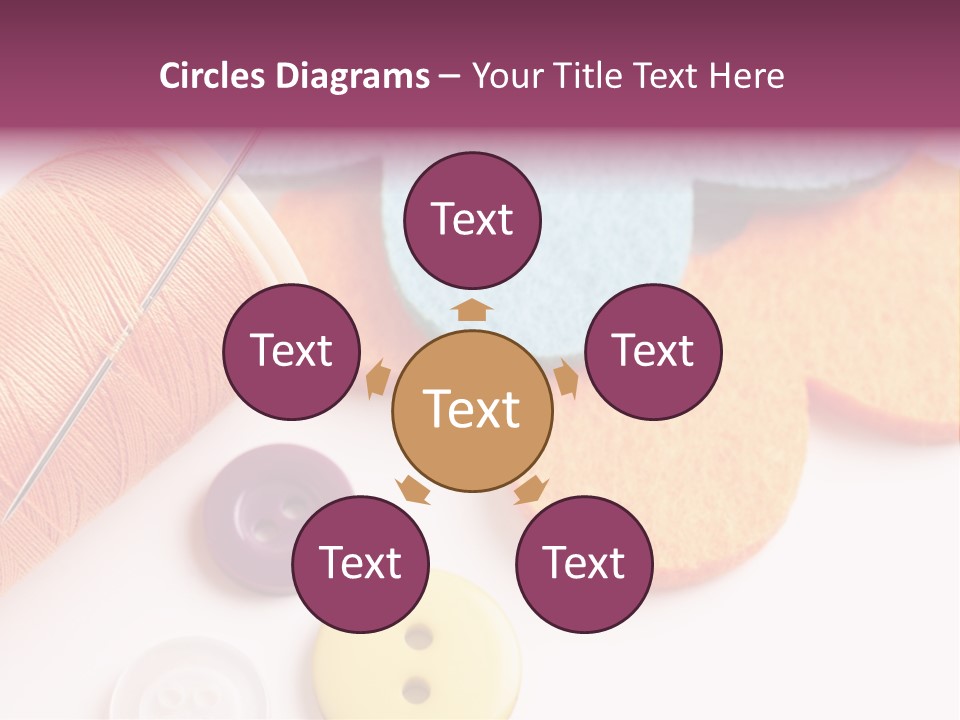 Textile Kit Sewing PowerPoint Template