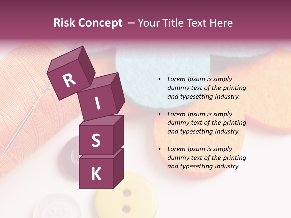 Textile Kit Sewing PowerPoint Template