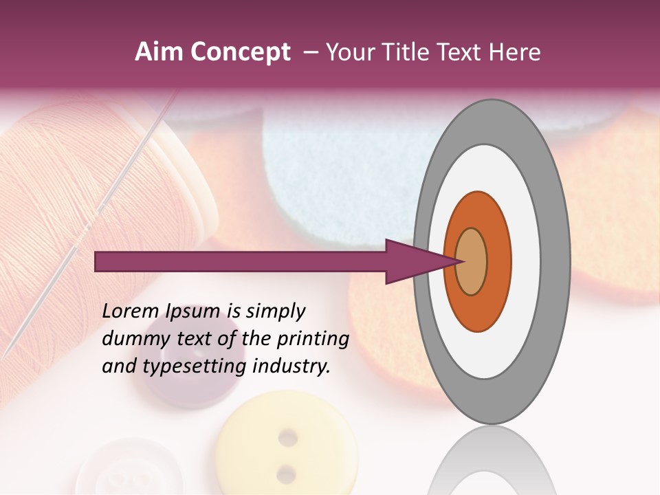 Textile Kit Sewing PowerPoint Template