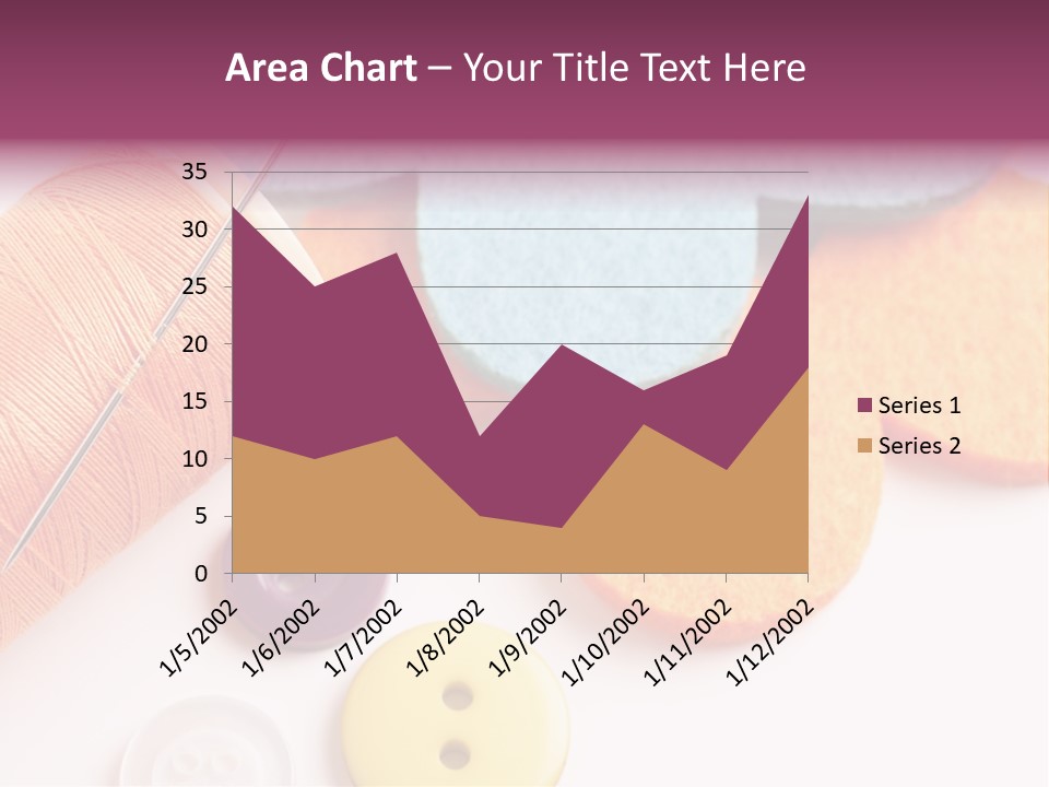 Textile Kit Sewing PowerPoint Template
