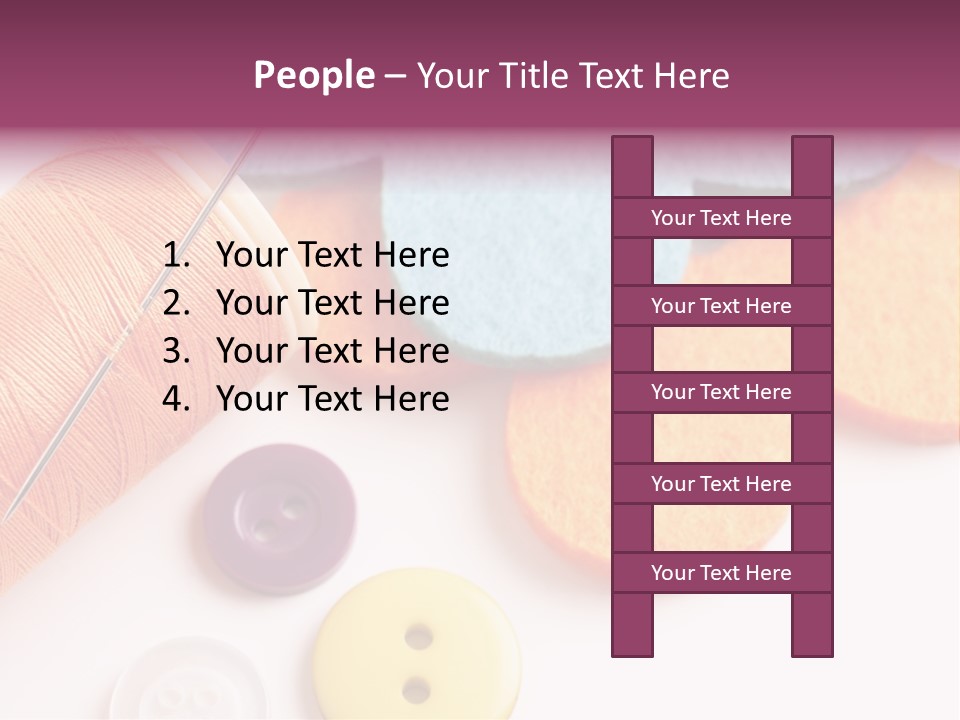 Textile Kit Sewing PowerPoint Template