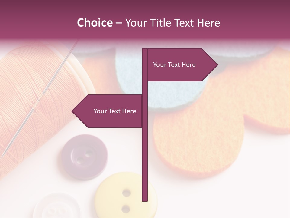 Textile Kit Sewing PowerPoint Template