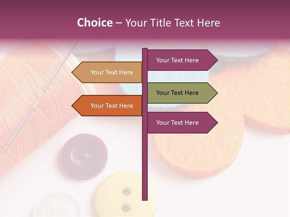 Textile Kit Sewing PowerPoint Template