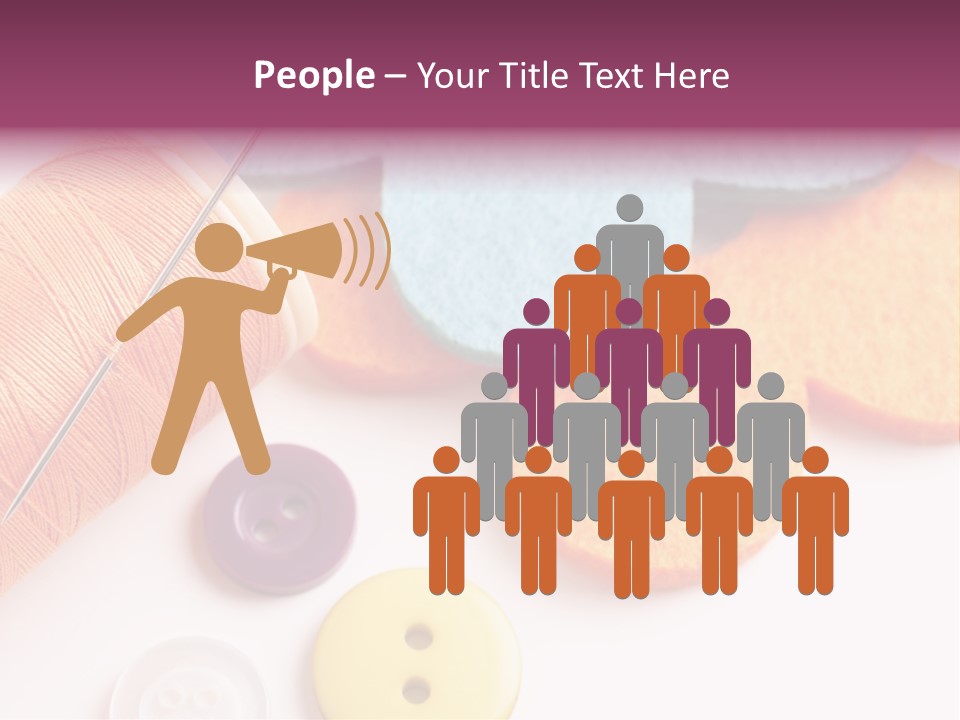 Textile Kit Sewing PowerPoint Template