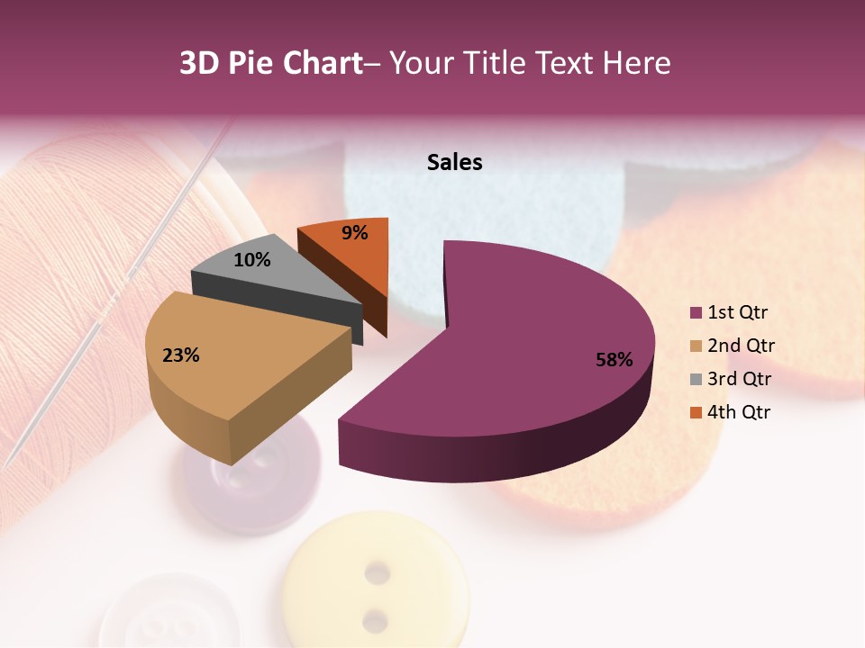 Textile Kit Sewing PowerPoint Template