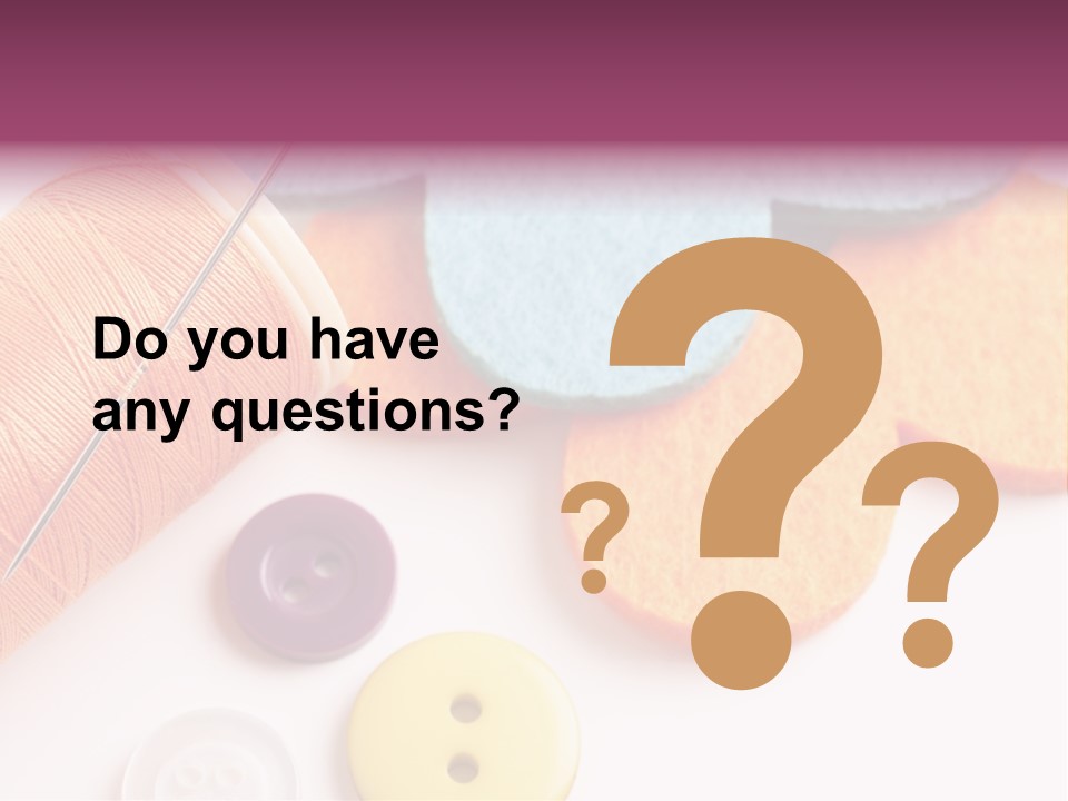 Textile Kit Sewing PowerPoint Template