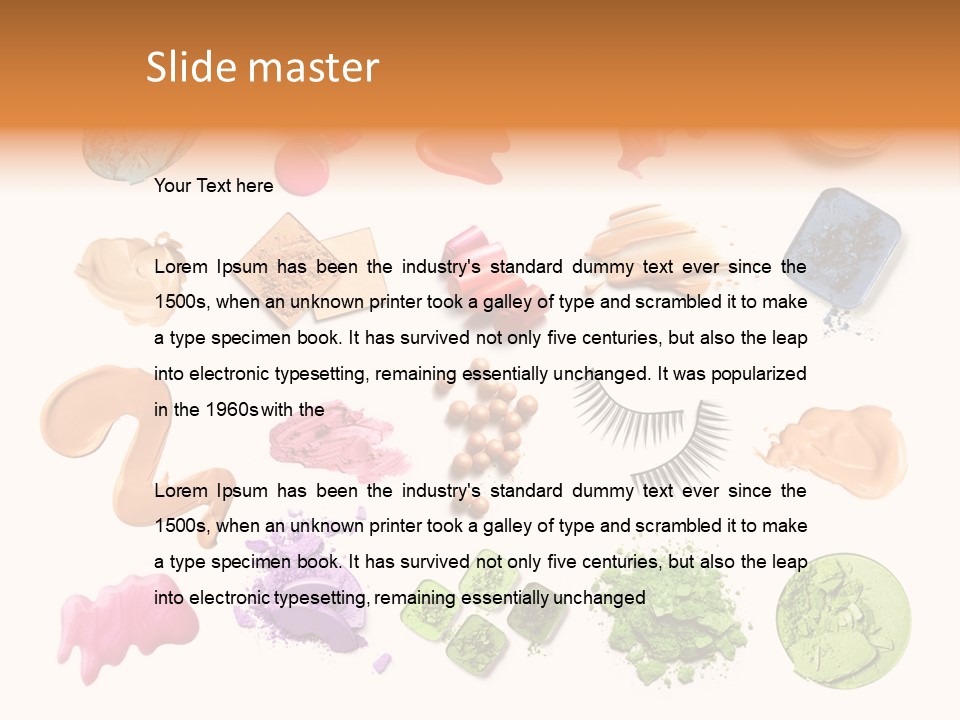 Makeup Face Powder Color PowerPoint Template