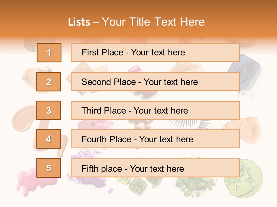 Makeup Face Powder Color PowerPoint Template