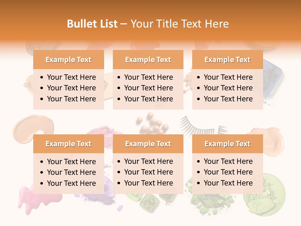 Makeup Face Powder Color PowerPoint Template