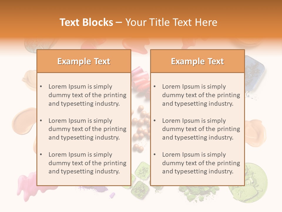 Makeup Face Powder Color PowerPoint Template