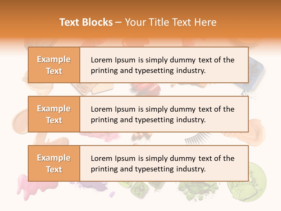 Makeup Face Powder Color PowerPoint Template