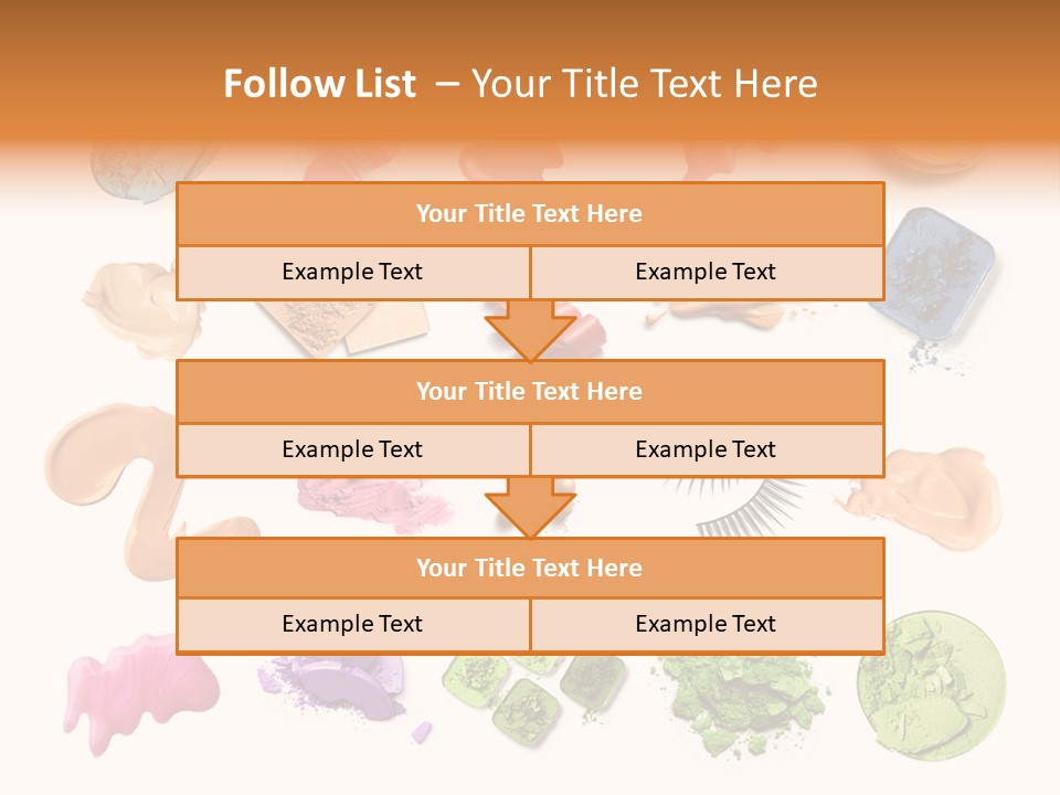 Makeup Face Powder Color PowerPoint Template