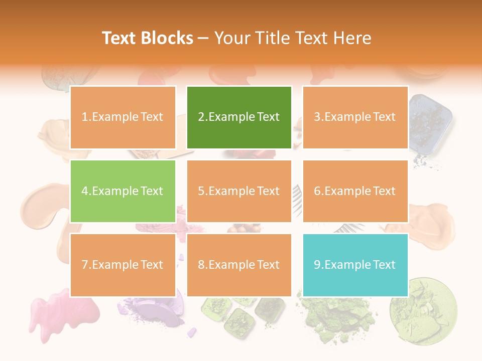 Makeup Face Powder Color PowerPoint Template