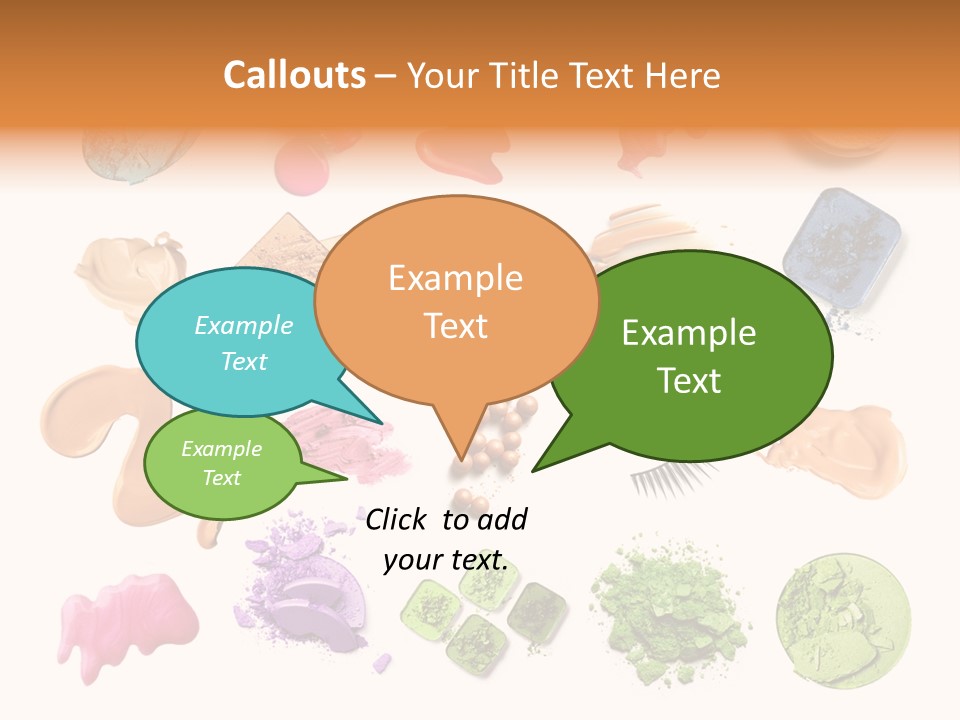 Makeup Face Powder Color PowerPoint Template