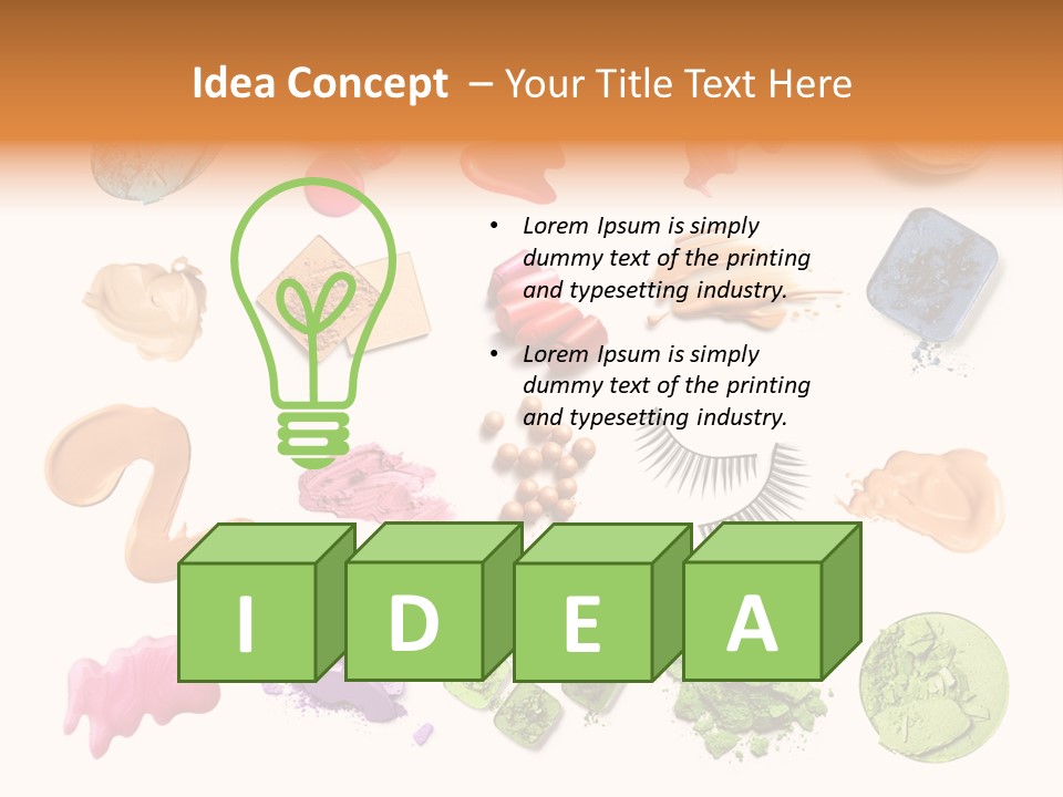 Makeup Face Powder Color PowerPoint Template