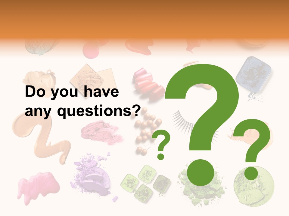 Makeup Face Powder Color PowerPoint Template