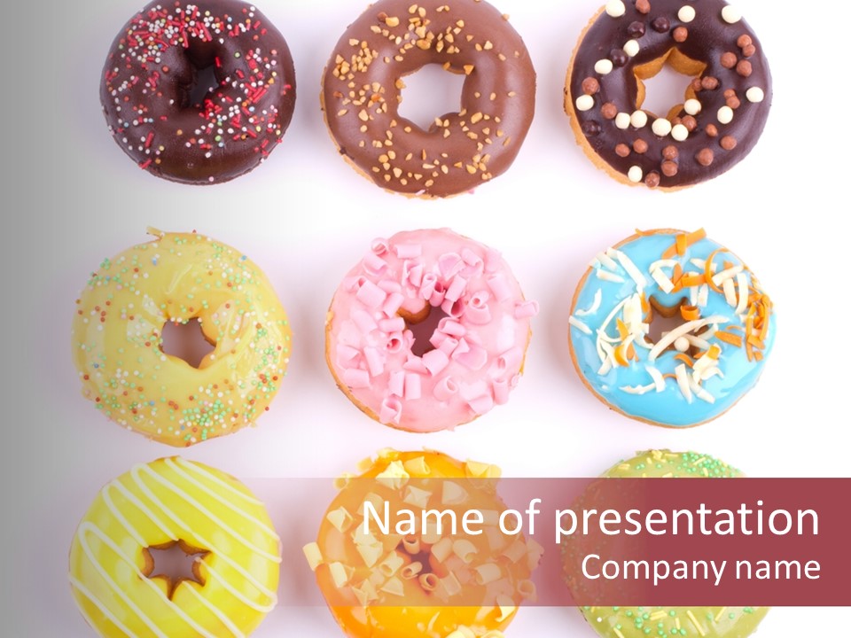 Sprinkles Pastry Icing PowerPoint Template