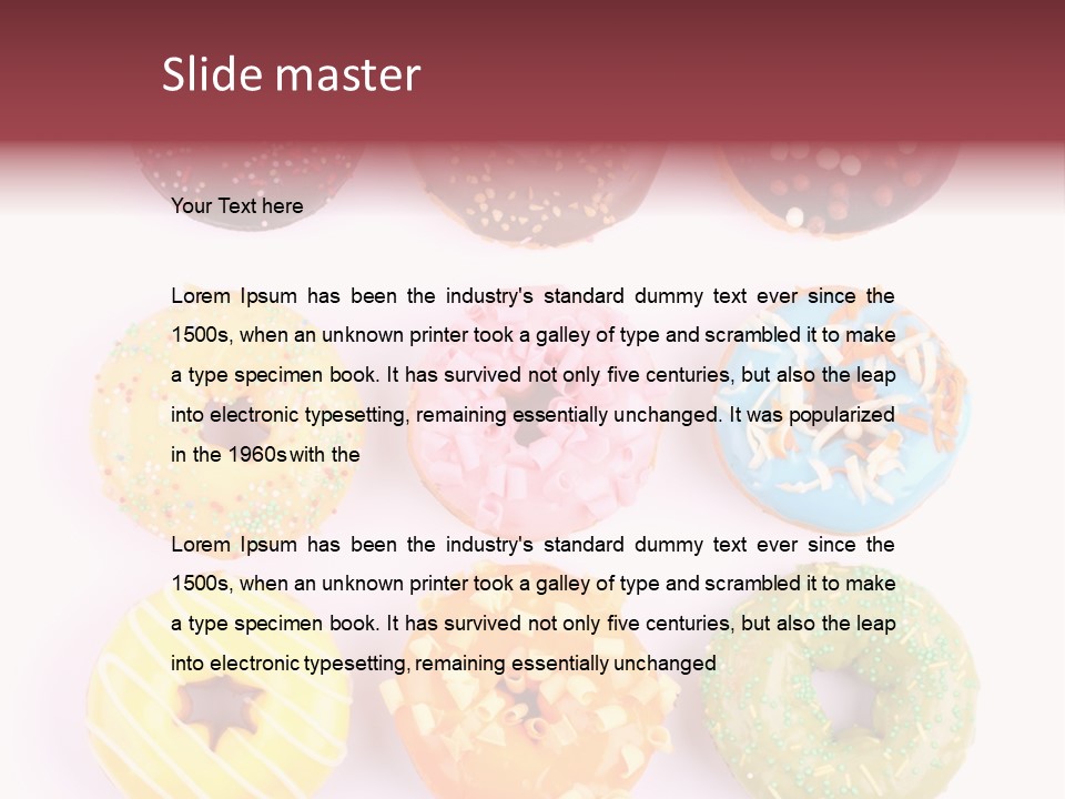 Sprinkles Pastry Icing PowerPoint Template