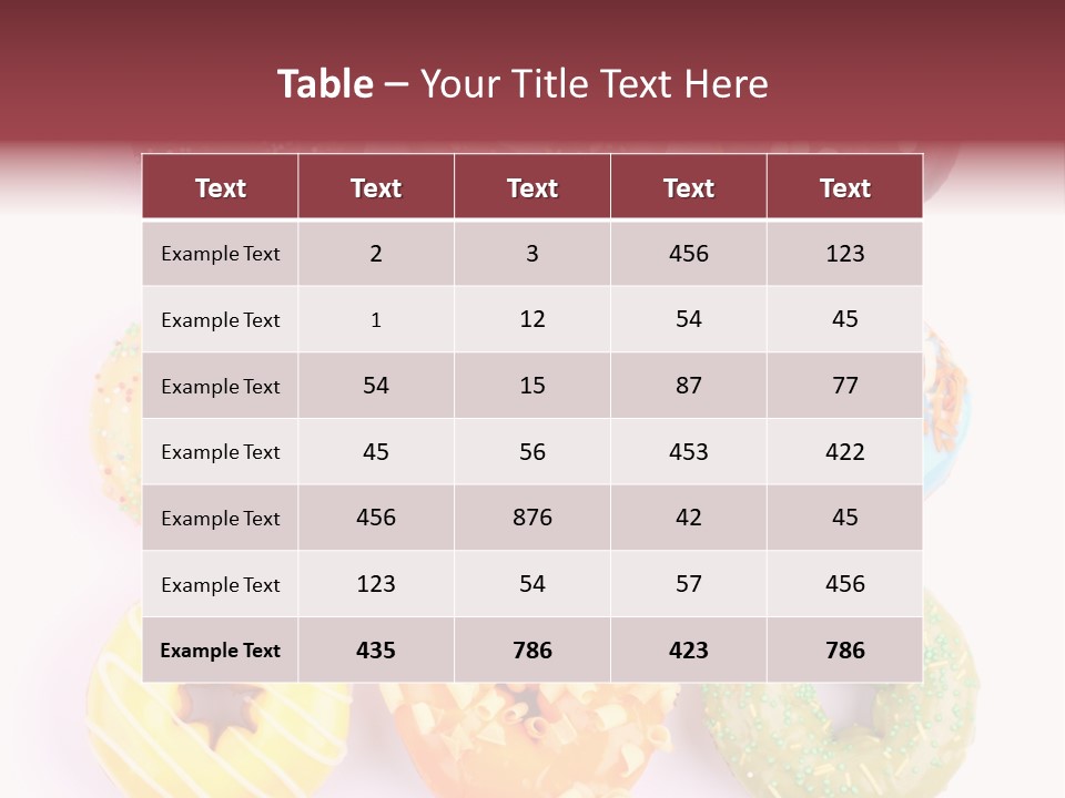 Sprinkles Pastry Icing PowerPoint Template