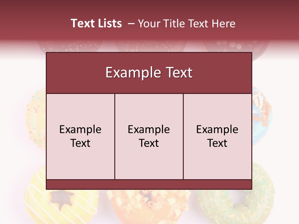 Sprinkles Pastry Icing PowerPoint Template