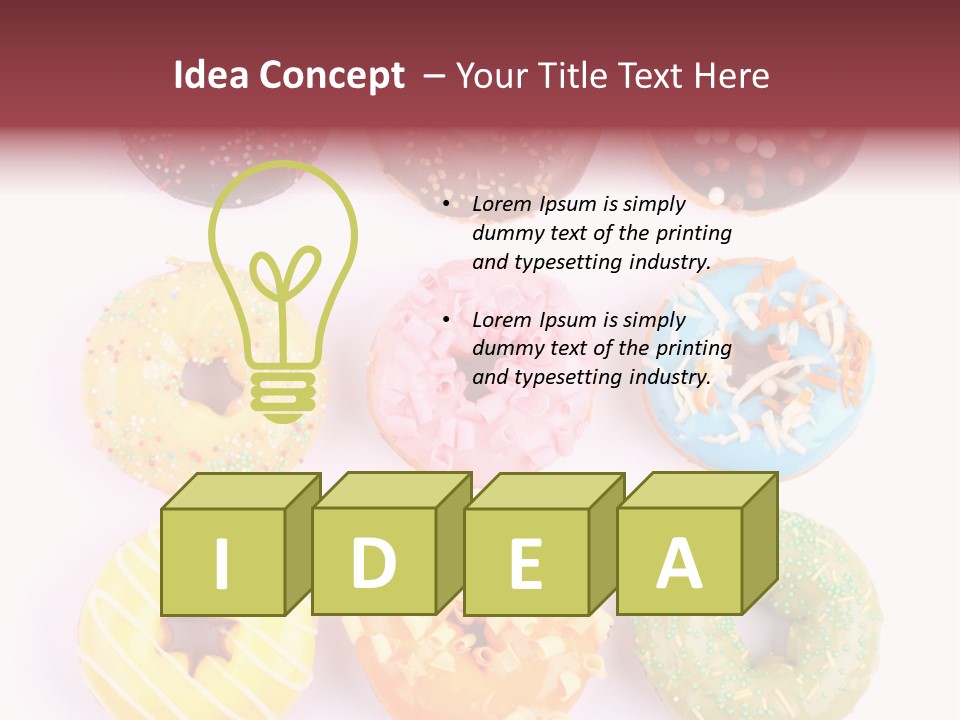 Sprinkles Pastry Icing PowerPoint Template