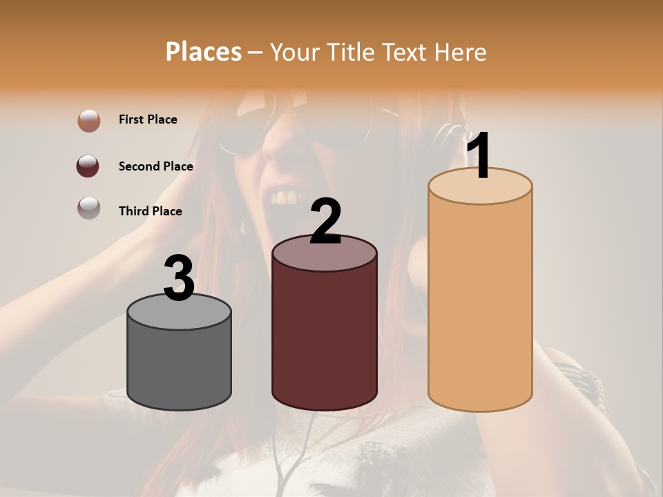 Enjoyment Woman Person PowerPoint Template