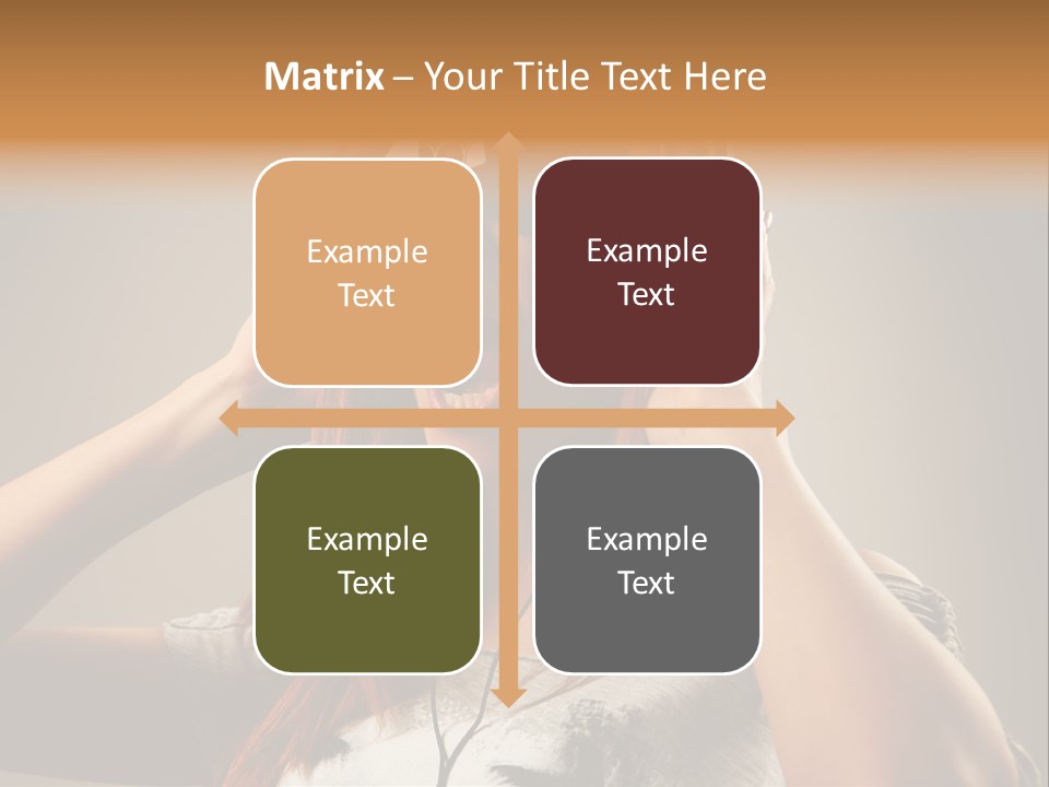 Enjoyment Woman Person PowerPoint Template