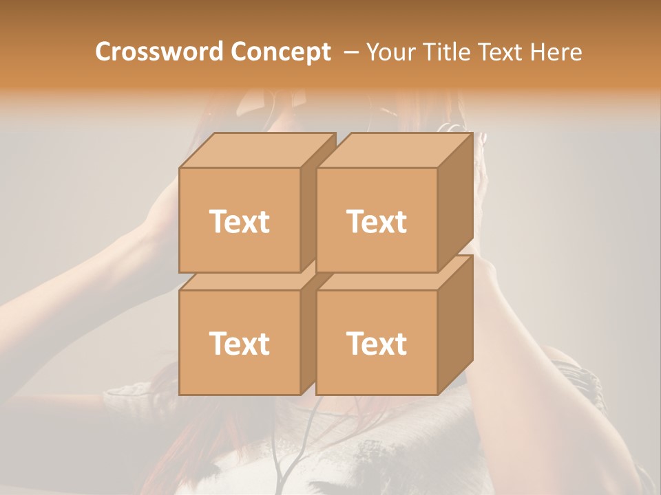 Enjoyment Woman Person PowerPoint Template