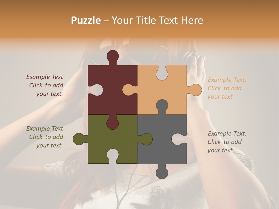 Enjoyment Woman Person PowerPoint Template