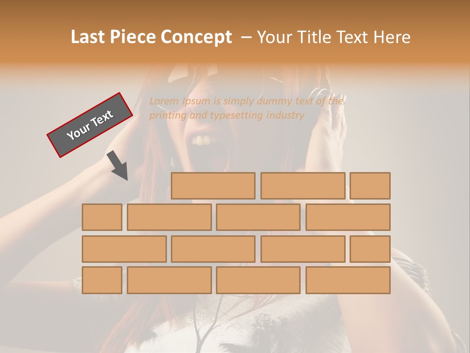 Enjoyment Woman Person PowerPoint Template