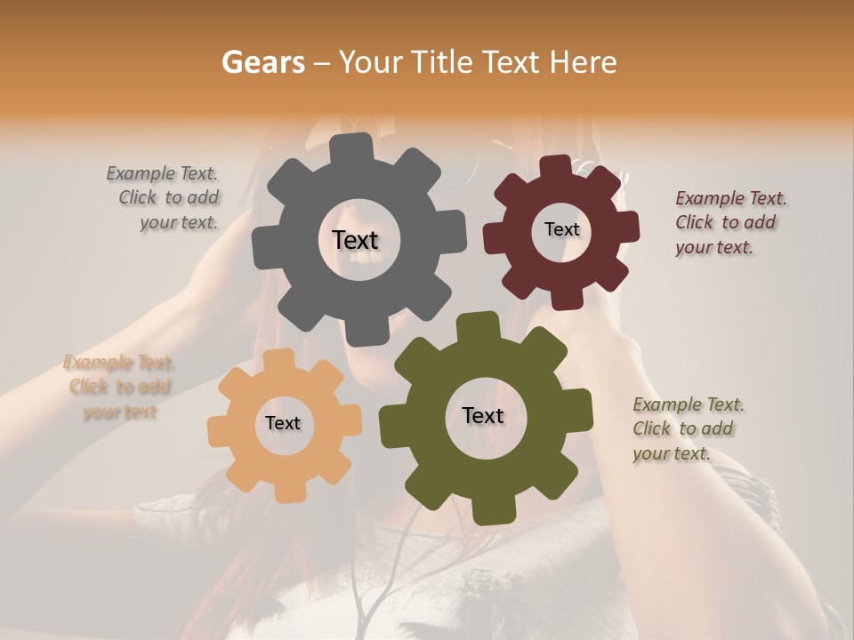 Enjoyment Woman Person PowerPoint Template