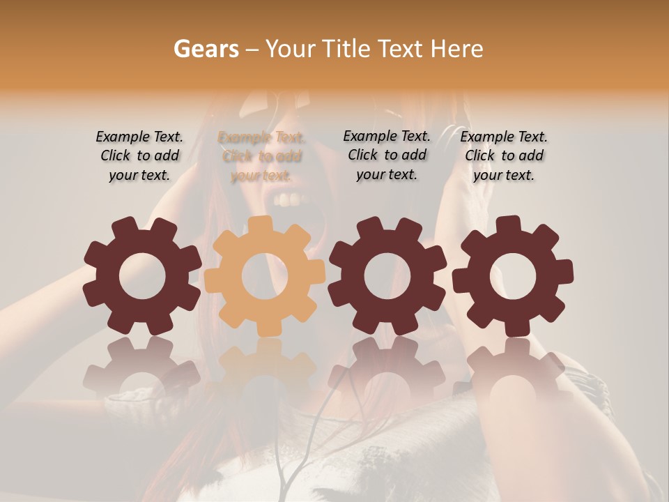 Enjoyment Woman Person PowerPoint Template