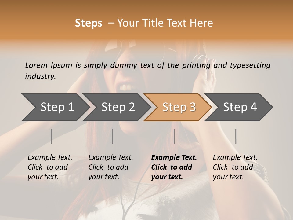 Enjoyment Woman Person PowerPoint Template