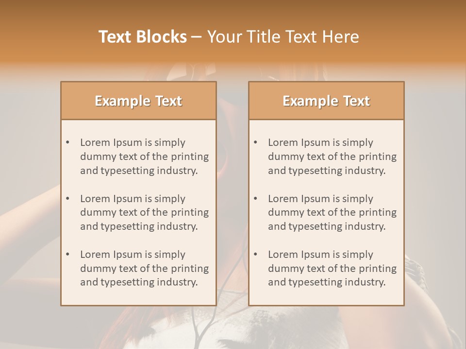 Enjoyment Woman Person PowerPoint Template