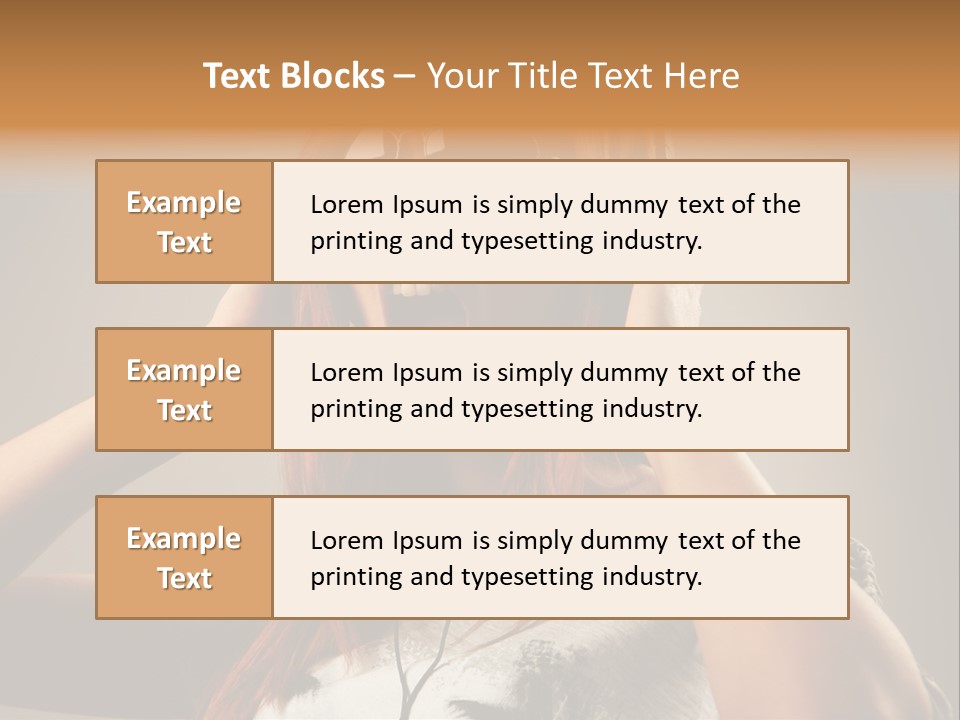 Enjoyment Woman Person PowerPoint Template