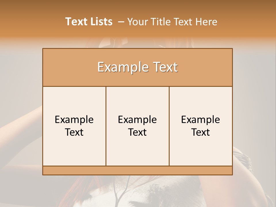 Enjoyment Woman Person PowerPoint Template
