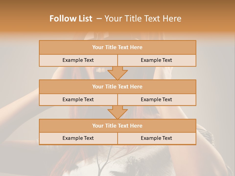 Enjoyment Woman Person PowerPoint Template